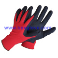 13 Gauge Nylon Liner, Nitrile Coating, Sandy Finish Safety Gloves